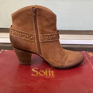 Sofft Noreen Drum Brown Ankle Boots